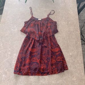 Blue/Red MIDI Dress M